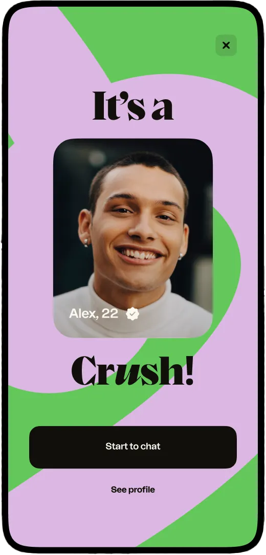 Bumble It's a Crush match